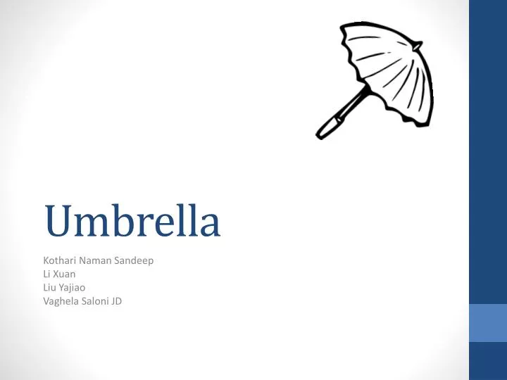 umbrella n.