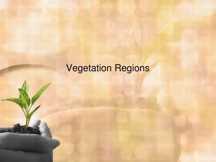 vegetation regions n.