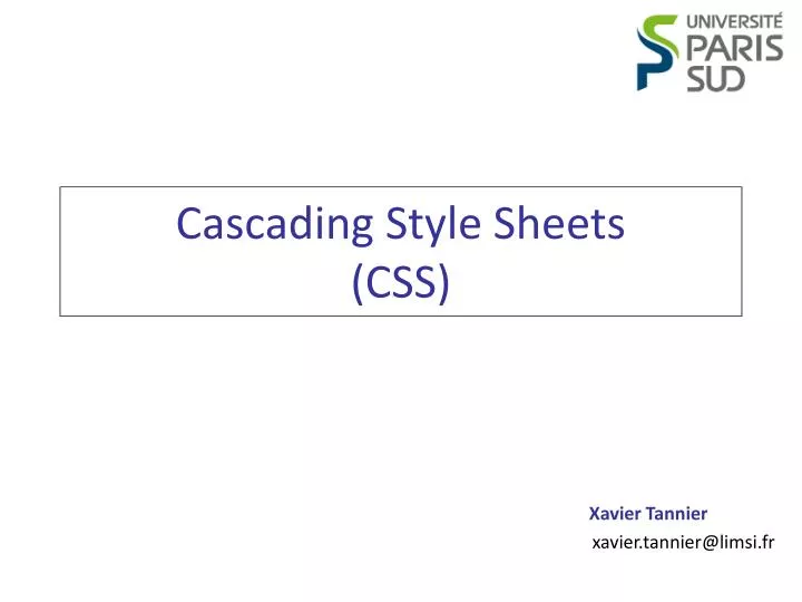 PPT - Cascading Style Sheets (CSS) PowerPoint Presentation, free ...