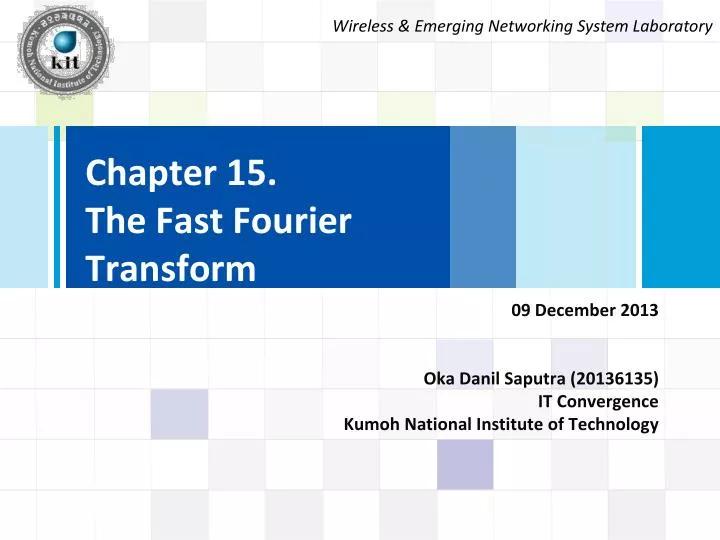 chapter 15 the fast fourier transform n.