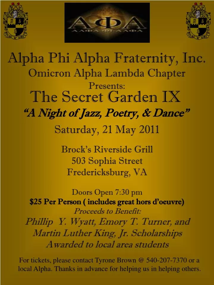 PPT Alpha Phi Alpha Fraternity, Inc. Omicron Alpha Lambda Chapter