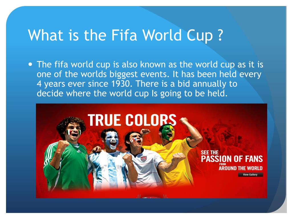 presentation on fifa world cup