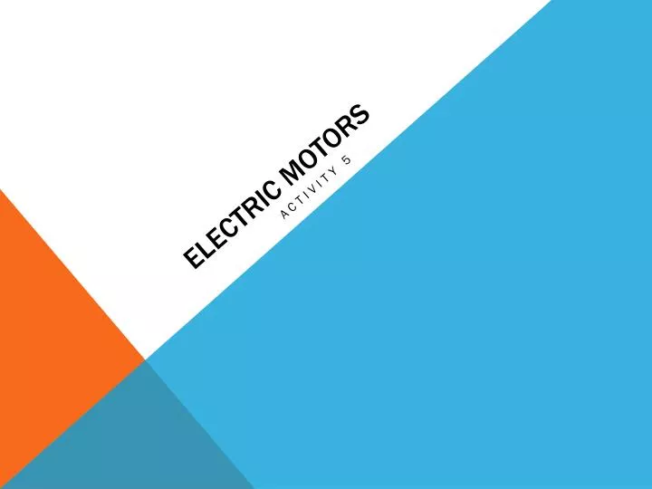 electric motors n.