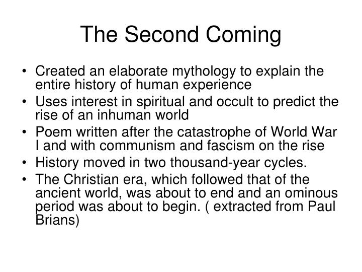 research paper on the second coming