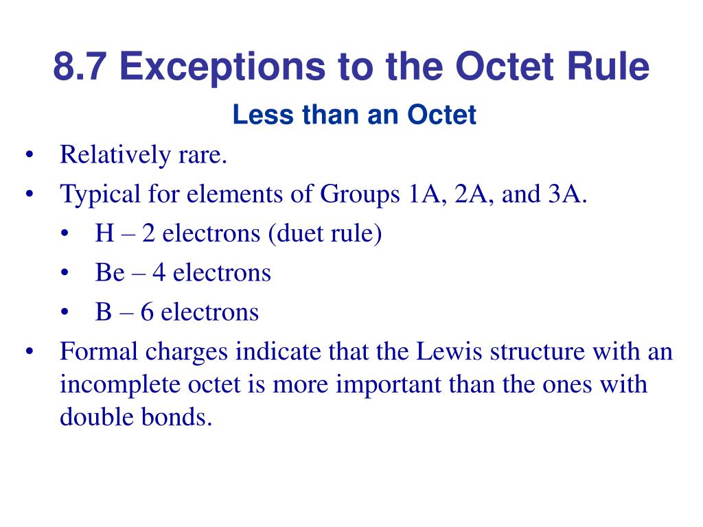 Octet Rule Exceptions octet-rule-exceptions