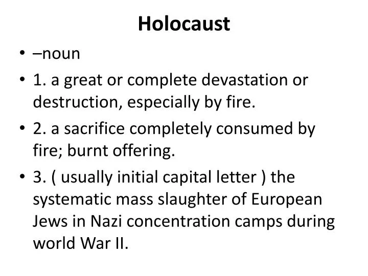 PPT - Holocaust PowerPoint Presentation, free download - ID:1981722