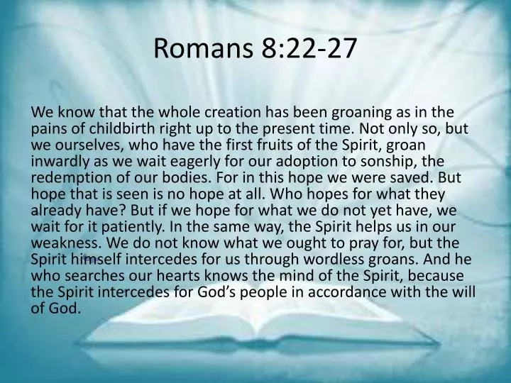 PPT Romans 8 22 27 PowerPoint Presentation Free Download ID 1982518 PPT Romans 8 22 27 PowerPoint Presentation Free Download ID 1982518