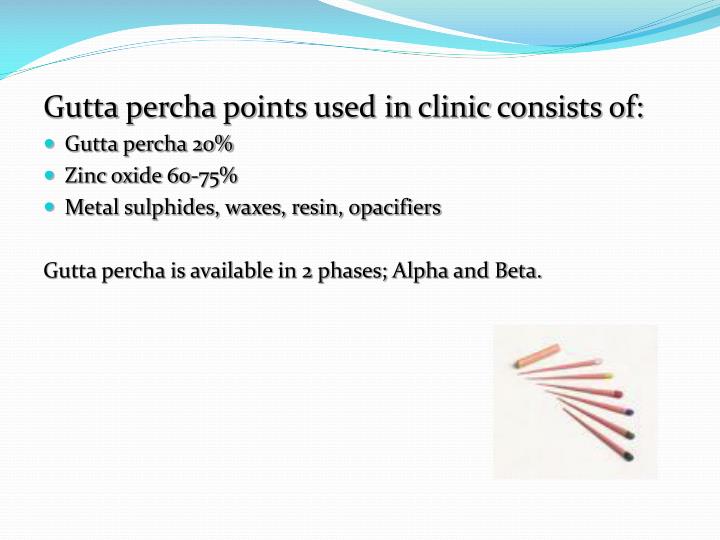 PPT Endodontic Materials Root canal obturation materials PowerPoint