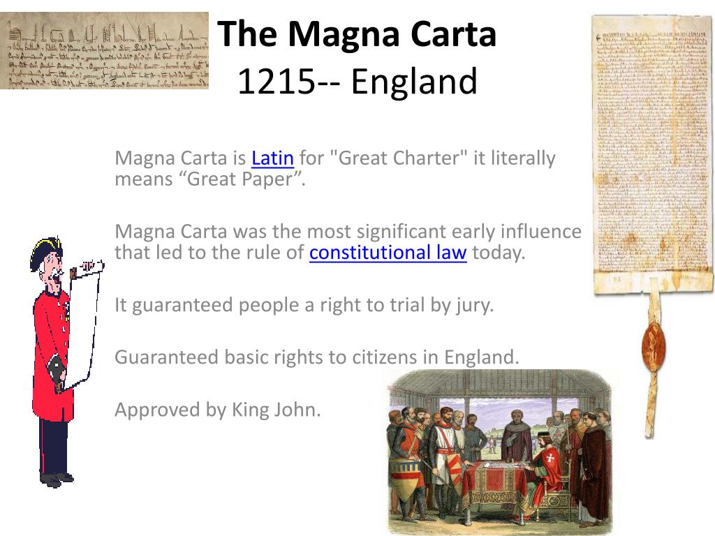 PPT - The Magna Carta 1215-- England PowerPoint Presentation, free download - ID:1982690