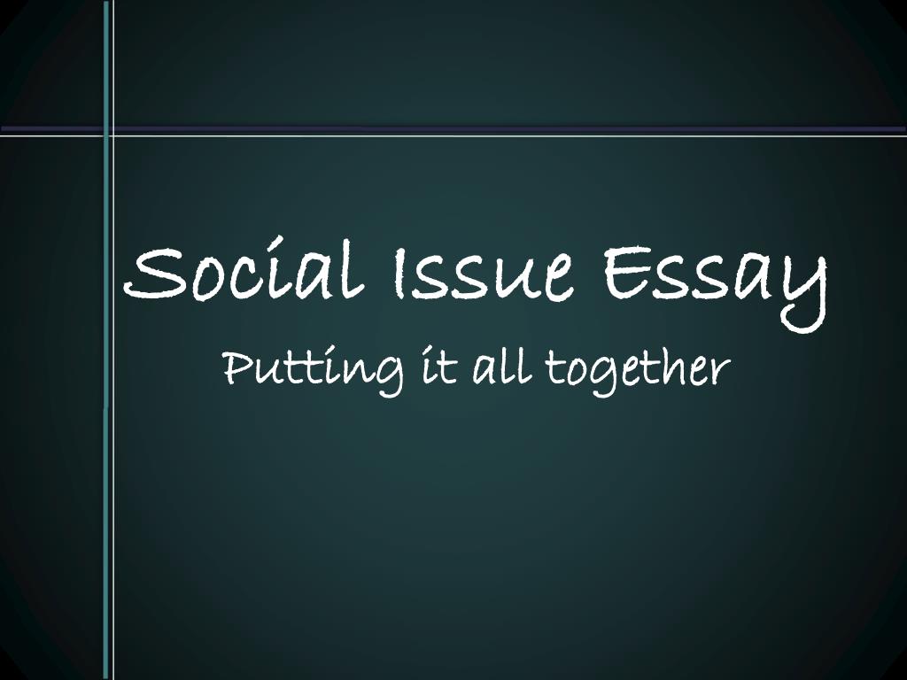 example of a social issue essay