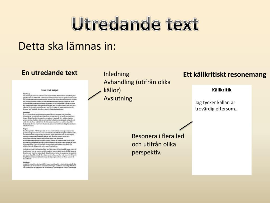 PPT Utredande text PowerPoint Presentation, free