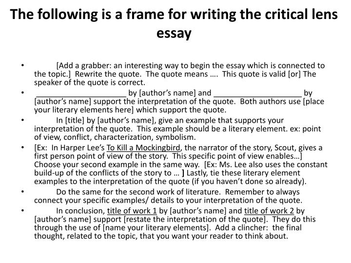 Brainstorming for an expository essay