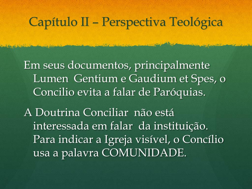 PPT - COMUNIDADE DE COMUNIDADES: UMA NOVA PARÓQUIA PowerPoint Presentation  - ID:1985551