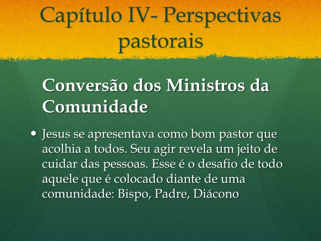 PPT - COMUNIDADE DE COMUNIDADES: UMA NOVA PARÓQUIA PowerPoint Presentation  - ID:1985551