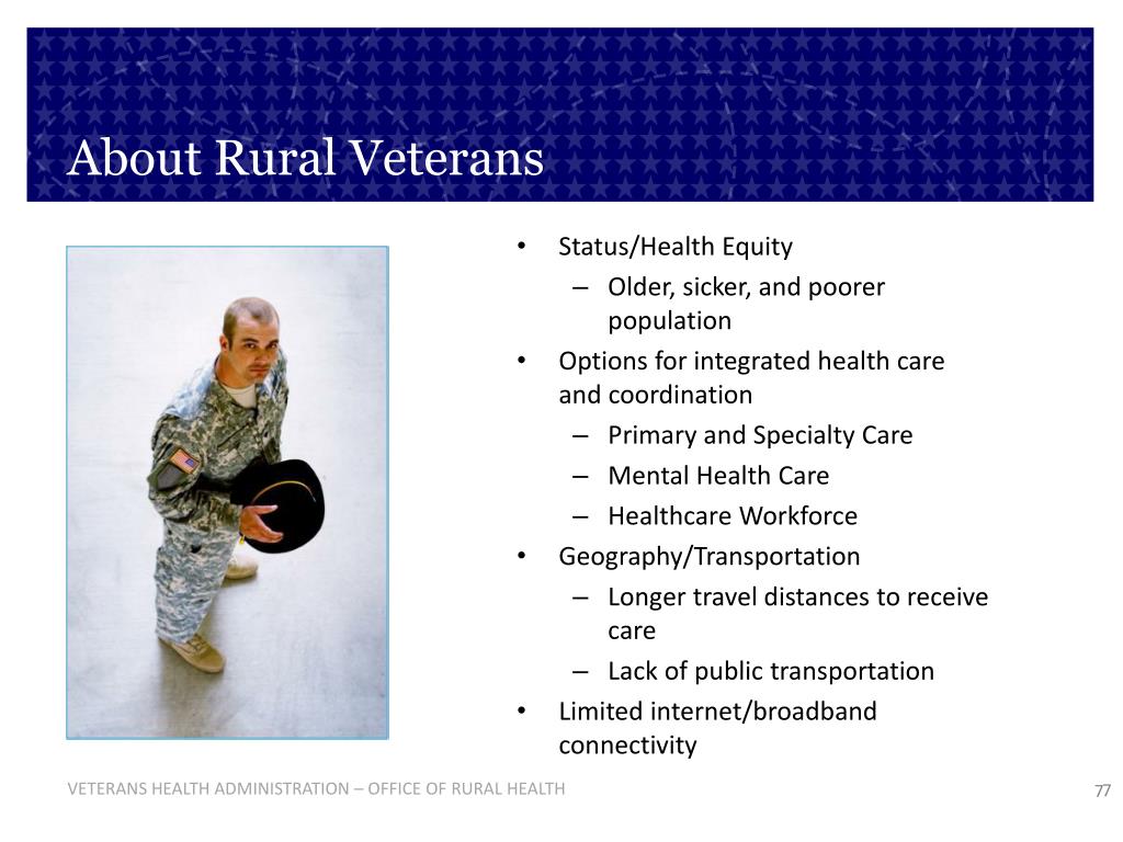 PPT Caring for Rural Veterans and the Smart Rural Community