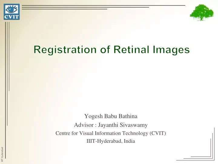 registration of retinal images n.