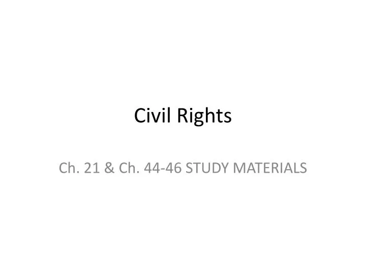 civil rights n.