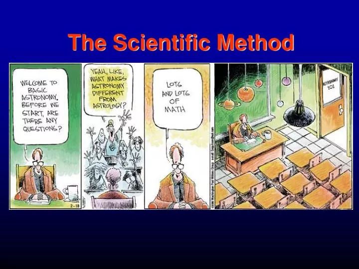 the scientific method n.
