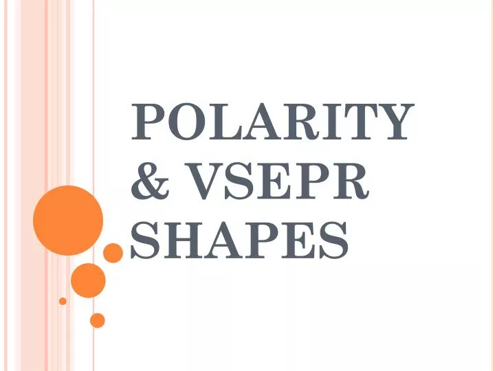 which vsepr shapes are polar which vsepr shapes are polar