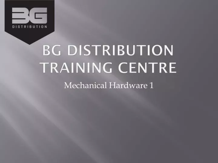 bg distribution training centre n.