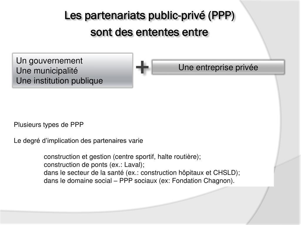Marchés de partenariat public privé