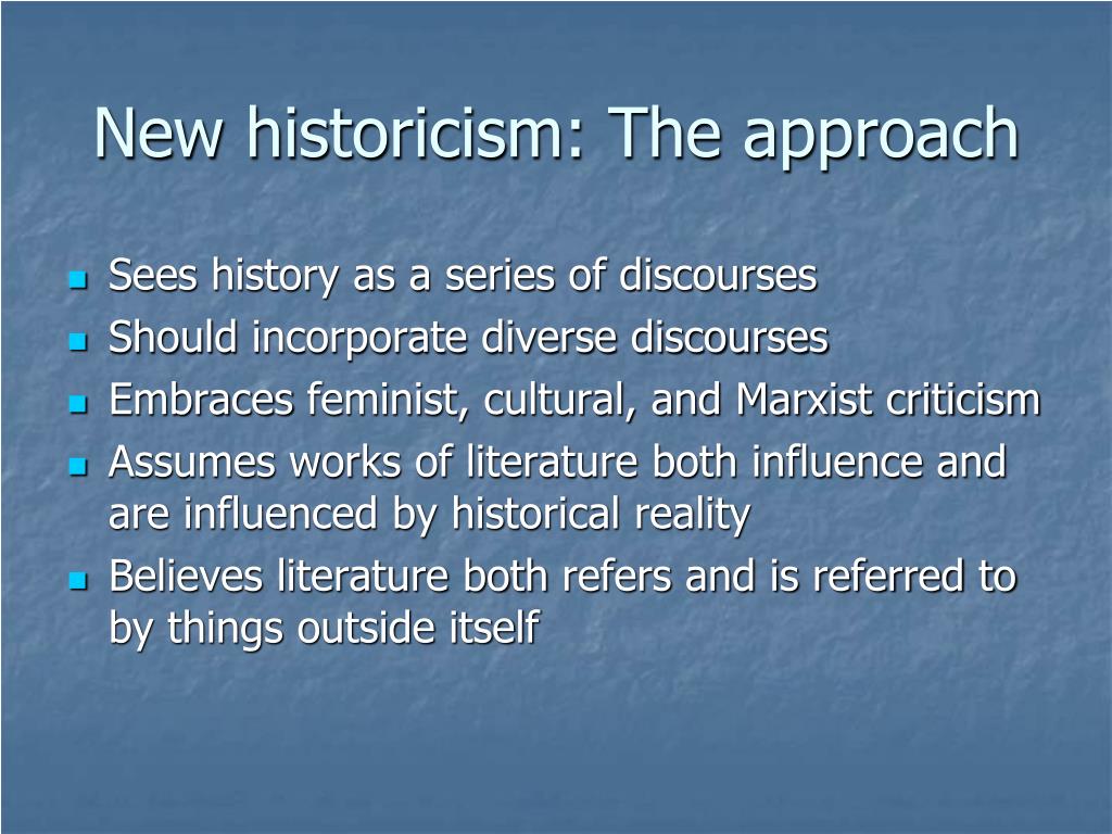 research topics on new historicism