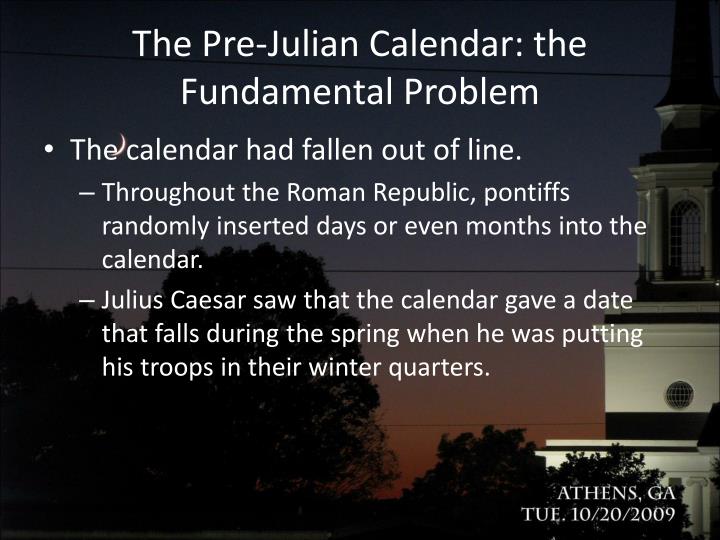 PPT The Julian Calendar PowerPoint Presentation ID1989405