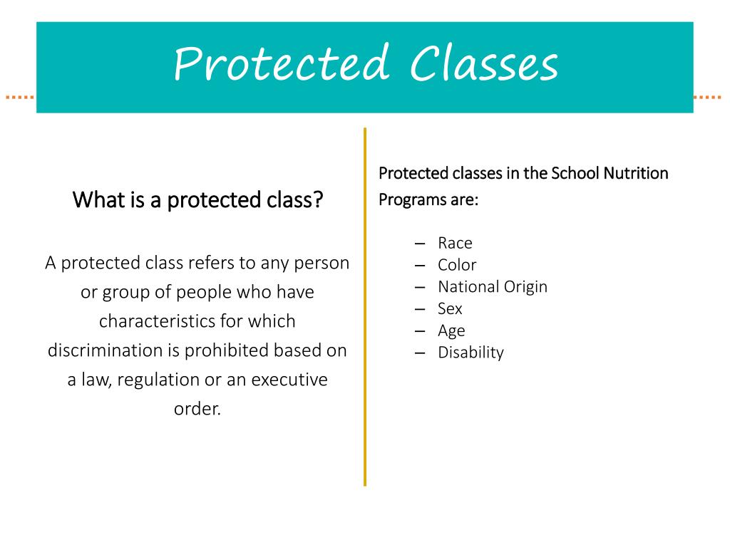 What Are The 7 Federal Protected Classes at Paul Lambert blog