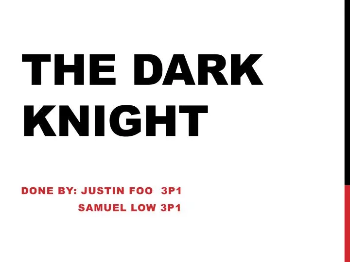 the dark knight n.