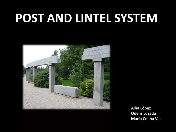 PPT - POST AND LINTEL SYSTEM PowerPoint Presentation, free download ...