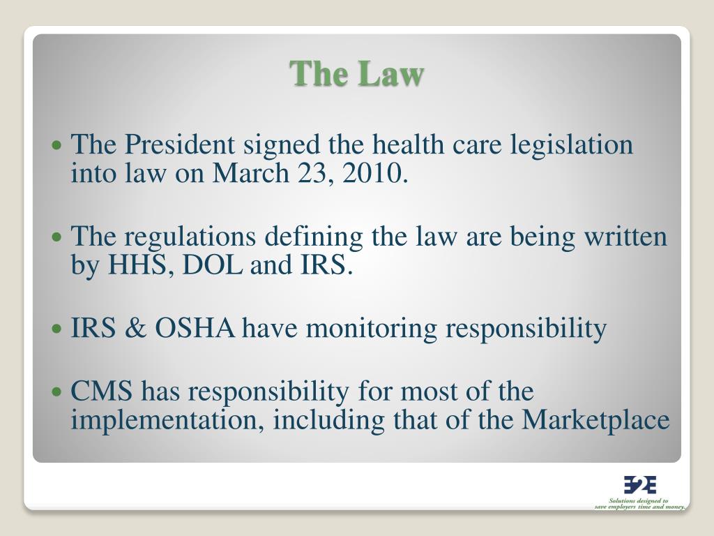 PPT - Understanding the Patient Protection and Affordable Care Act ...