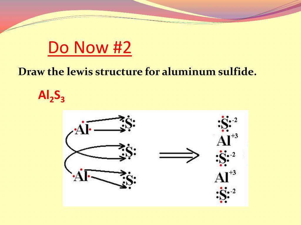 Draw the lewis structure for aluminum sulfide. 