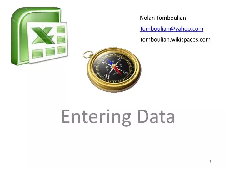 PPT Entering Data PowerPoint Presentation Free Download ID 1991173