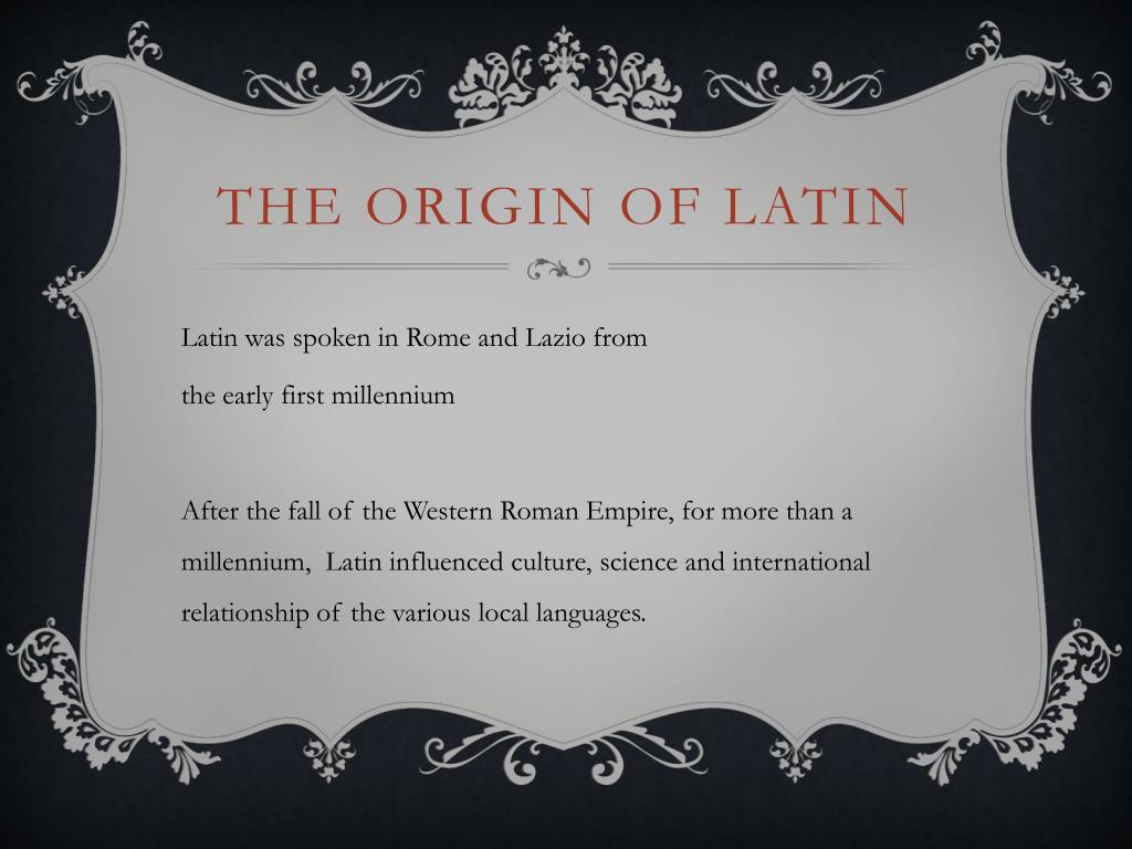 phd latin origin