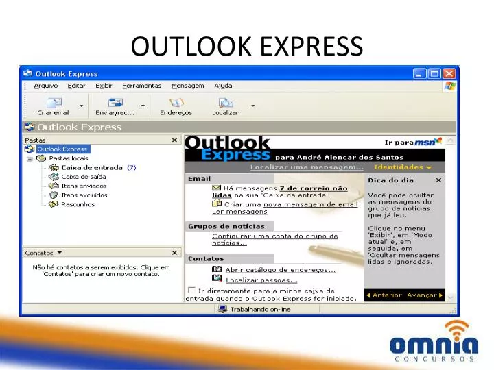 PPT - OUTLOOK EXPRESS PowerPoint Presentation, free download - ID:1991911