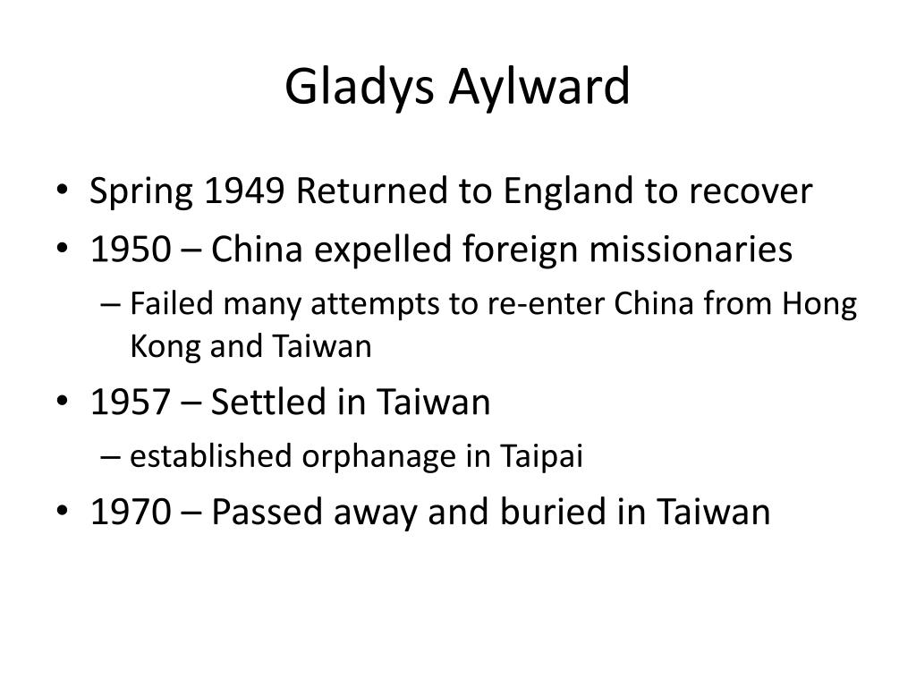 Gladys Aylward PDF Free Download