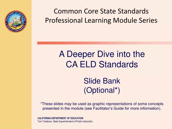 common core state standard common core state standard