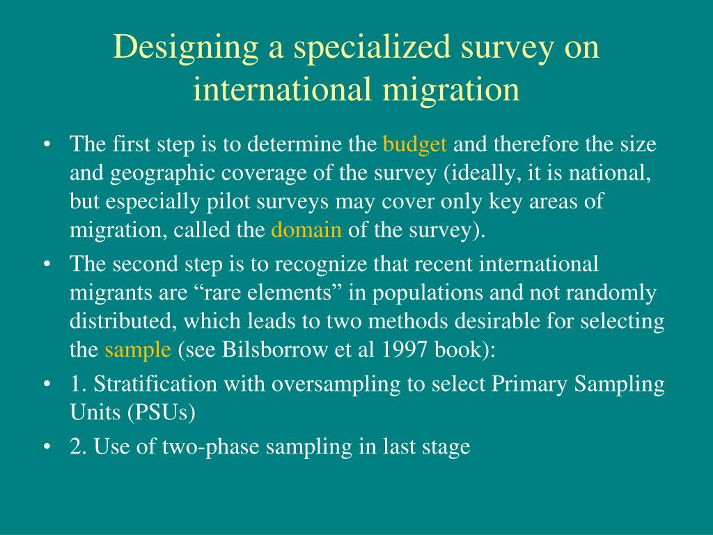PPT - Linking Data Collection on International Migration in Household ...