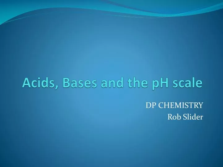 acids bases and the ph scale n.
