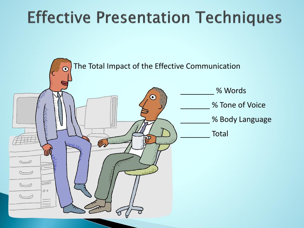 what is the meaning of presentation technique