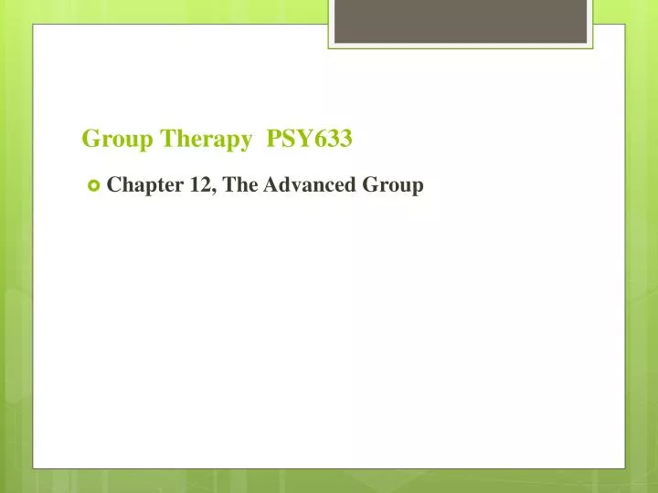 group therapy psy633 n.