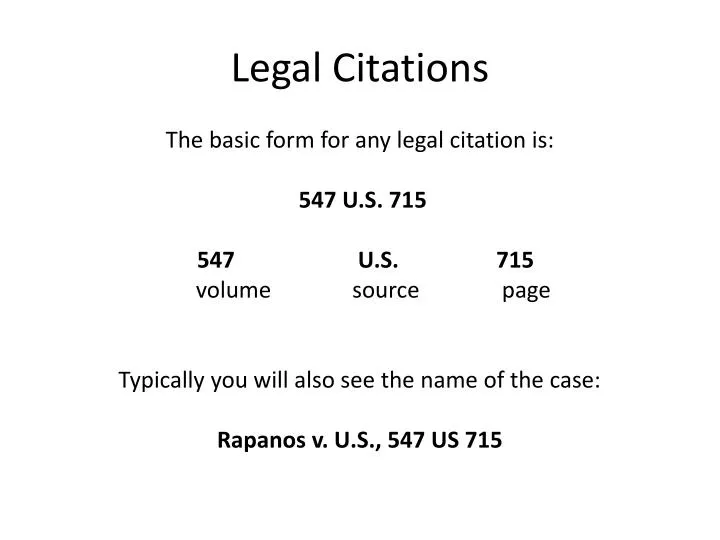 Legal Citations For Dummies 2025
