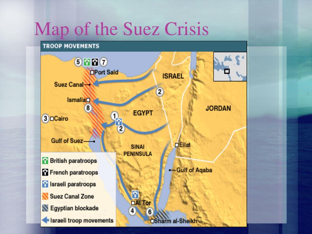 Suez Crisis Map