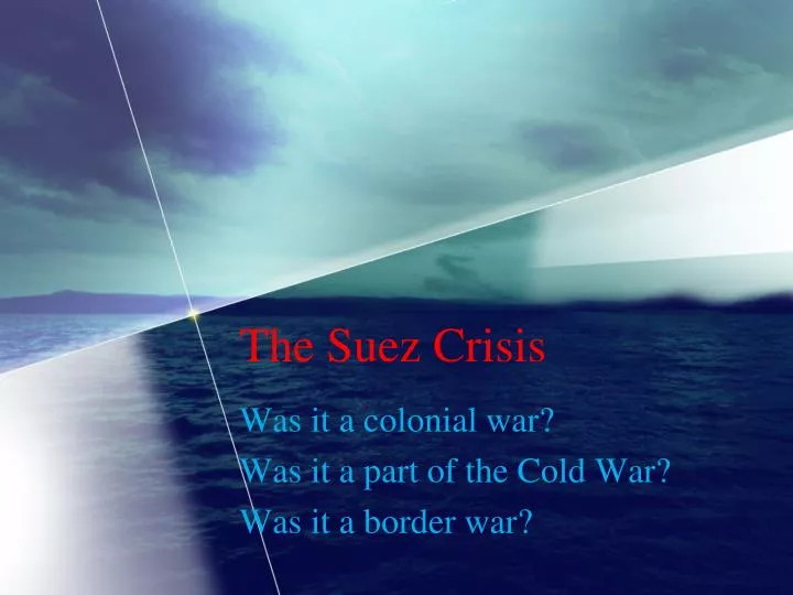the suez crisis n.