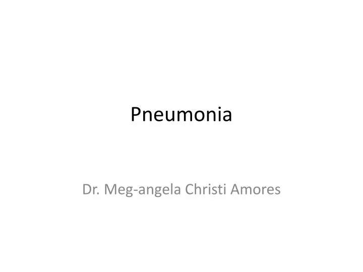 pneumonia n.