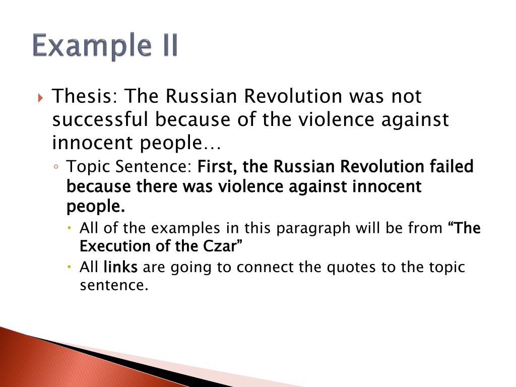 thesis on russian revolution