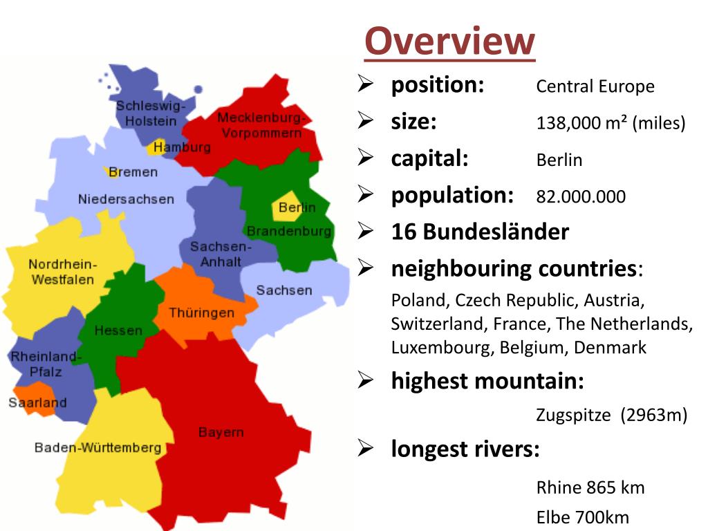 PPT - Geography of Germany PowerPoint Presentation, free download - ID:1998851