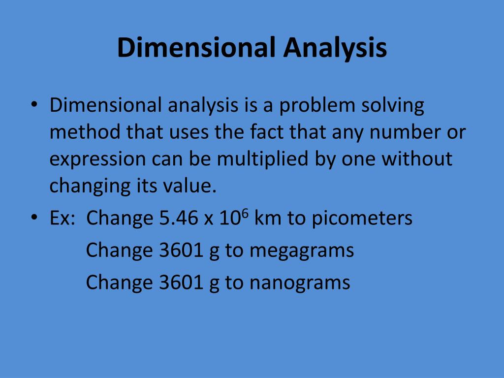 Dimensional Analysis Definition, Method & Examples - Video