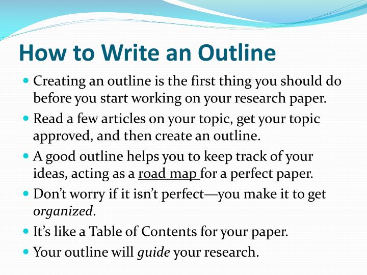 Getting started on research paper