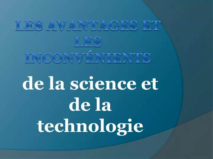 PPT  Les avantages et les inconvénients PowerPoint Presentation, free